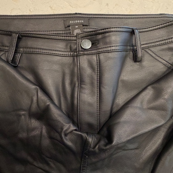 Halogen Faux Leather Pants Size 16 - Picture 2 of 7